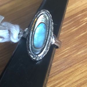 Abalone Ring - Adjustable size 4 and up.